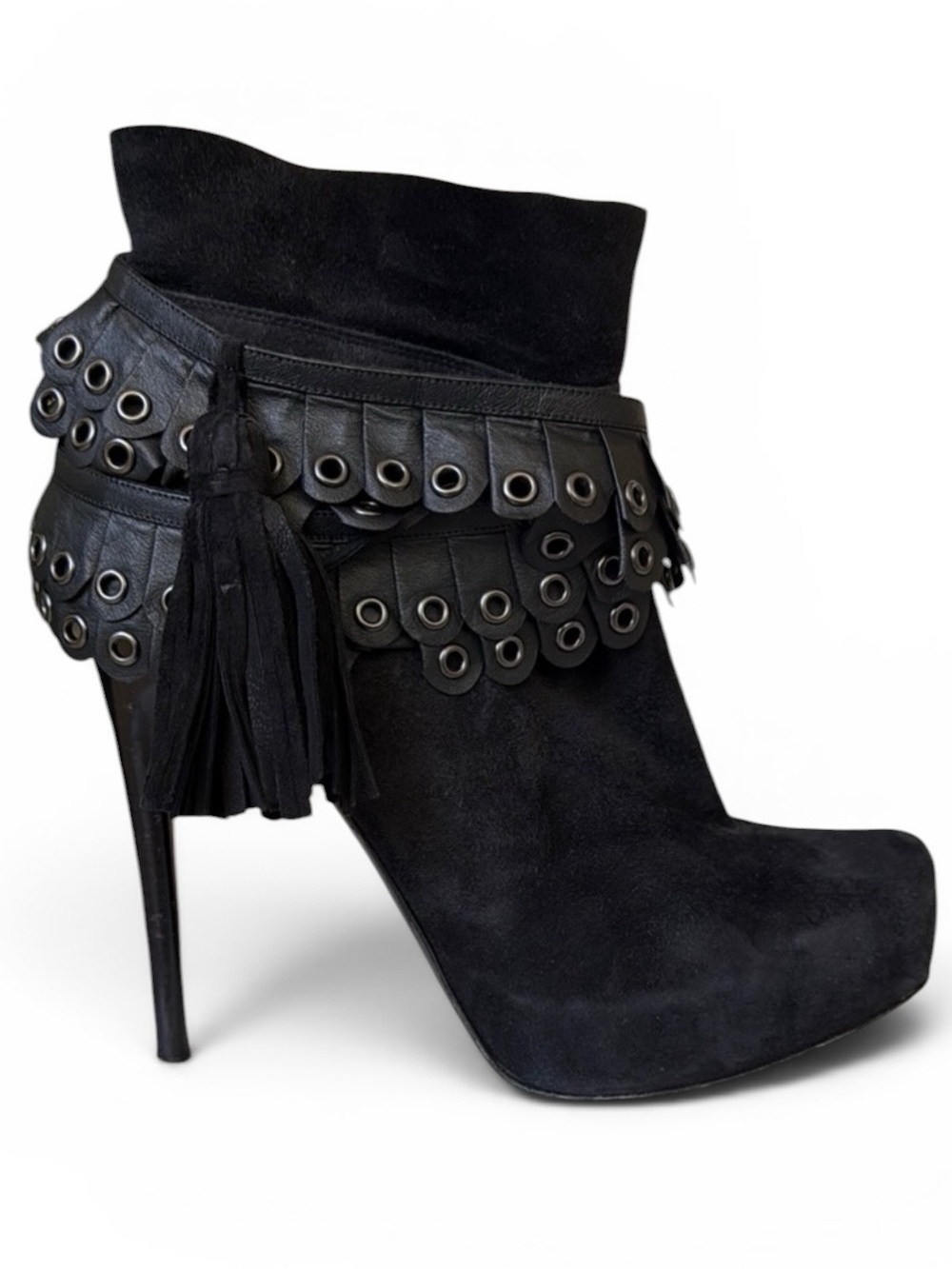 ❤️ 3.1 Phillip Lim Dee Dee Black Suede Stiletto Platform Ankle Booties